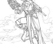 Coloriage  Fortnite Personnage au crayon
