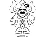 Coloriage Fortnite Pirate Coeur Noir
