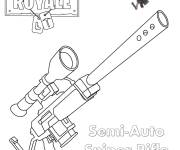 Coloriage Fortnite Semi Auto Sniper Rifle
