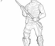 Coloriage Fortnite Skeleton