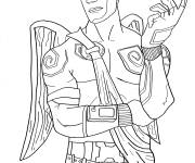 Coloriage Fortnite Skin ailes