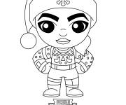 Coloriage Fortnite Skin de Noel