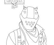 Coloriage Fortnite Soldat facile