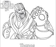 Coloriage Fortnite Thanos Poster