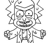 Coloriage Fortnite Toxic Rick