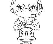Coloriage Fortnite Velocite facile