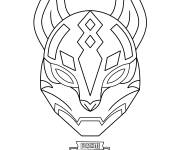 Coloriage Fortnite Visage Drift
