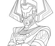 Coloriage Galactus Fortnite stylis&eacute;