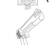 Coloriage Hand cannon Fortnite