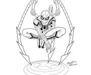 Coloriage  Iron Spider Fortnite