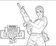 Coloriage Jeu Fortnite Poster 