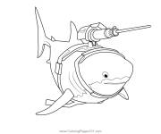 Coloriage Laser Chomp Glider Fortnite 