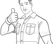 Coloriage Lazarbeam Fortnite 