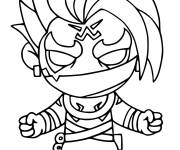 Coloriage Legendary Raz Fortnite 