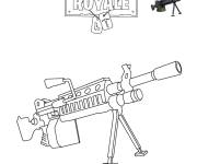 Coloriage Light Machine Gun Fortnite