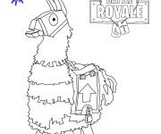 Coloriage et dessins gratuit Llama Fortnite  à imprimer