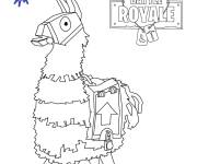 Coloriage Llama Fortnite 