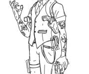Coloriage Midas Rex Skin Fortnite