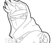 Coloriage Ninja Skin Fortnite Poster