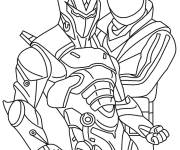 Coloriage Omega et Burnout Fortnite