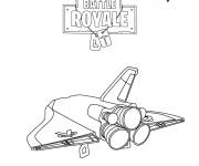 Coloriage Orbital Shuttle Glider Fortnite