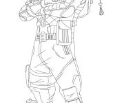 Coloriage Overtaker Fortnite stylis&eacute;
