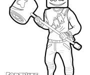 Coloriage Pioche de Marshmello