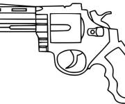Coloriage Pistolet facile Fortnite