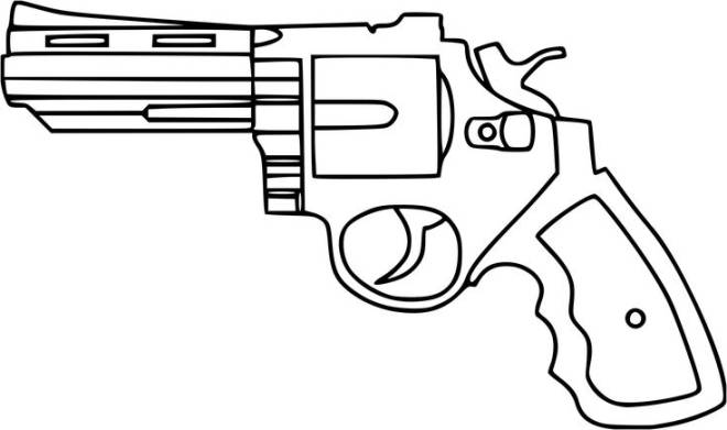Coloriage et dessins gratuits Pistolet facile Fortnite à imprimer