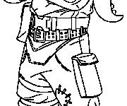 Coloriage Renegade Raider Skin de Fortnite