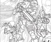 Coloriage Sc&egrave;ne Fortnite Battle Royale