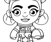 Coloriage Siona Fortnite