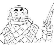 Coloriage Skin de Mancake Fortnite 