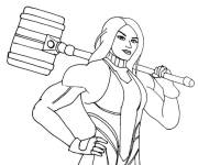 Coloriage Skin She Hulk Fortnite Battle Royale