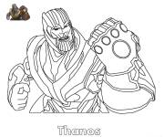 Coloriage Thanos Fortnite
