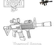 Coloriage Thermal Scope Assualt Rifle de Fortnite