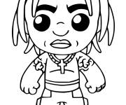 Coloriage Travis Scott Skin Fortnite 