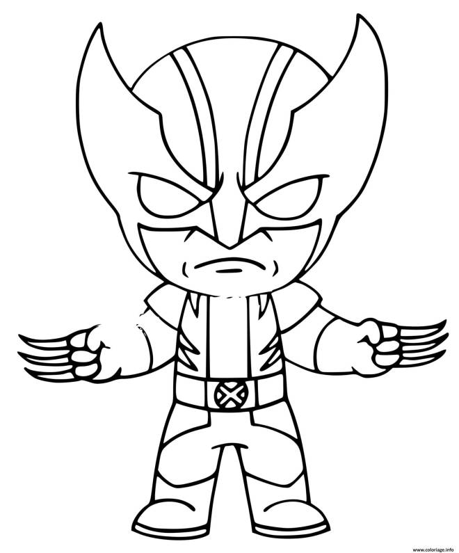 Coloriage et dessins gratuits Wolverine Fortnite  à imprimer