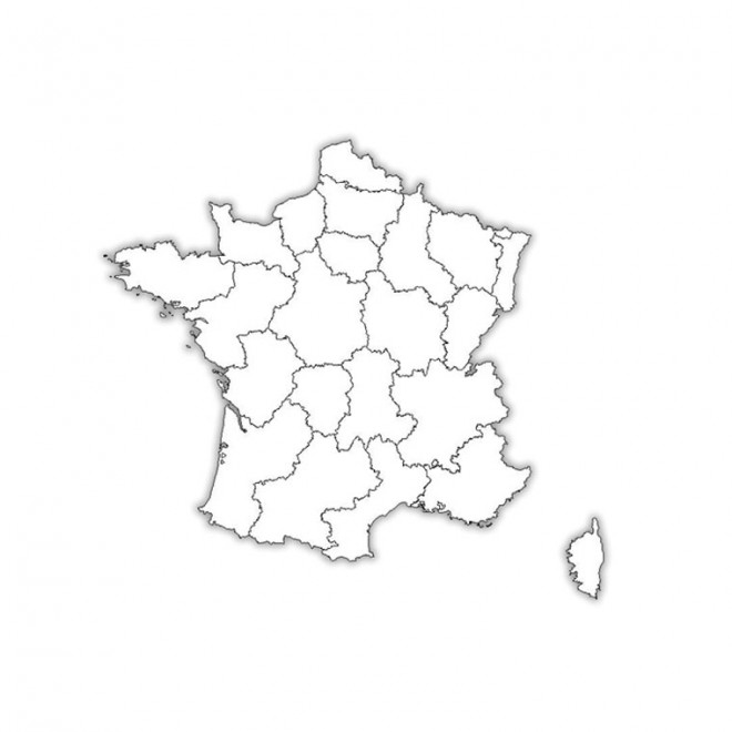 Coloriage Carte De France Dessin Gratuit à Imprimer