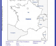 Coloriage Carte de France à colorier en ligne