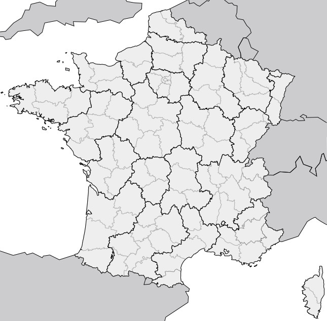 Coloriage Carte De France Dans Lenvironnement Européen