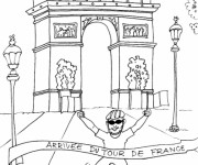 Coloriage Champs-Élysées