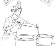 Coloriage Crêpe Française