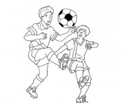 Coloriage France Football couleur