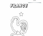 Coloriage Le Coq Français