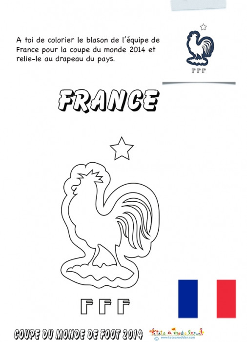 Coloriage et dessins gratuits Le Coq Français à imprimer