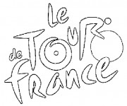Coloriage Le Tour de France Logo