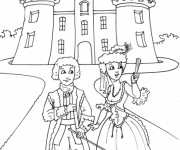 Coloriage Monarchie de France Marie Antoinette