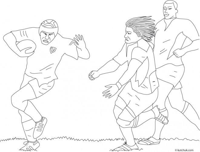 Coloriage Gratuit A Imprimer Rugby