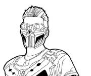 Coloriage Captain Punisher de freefire